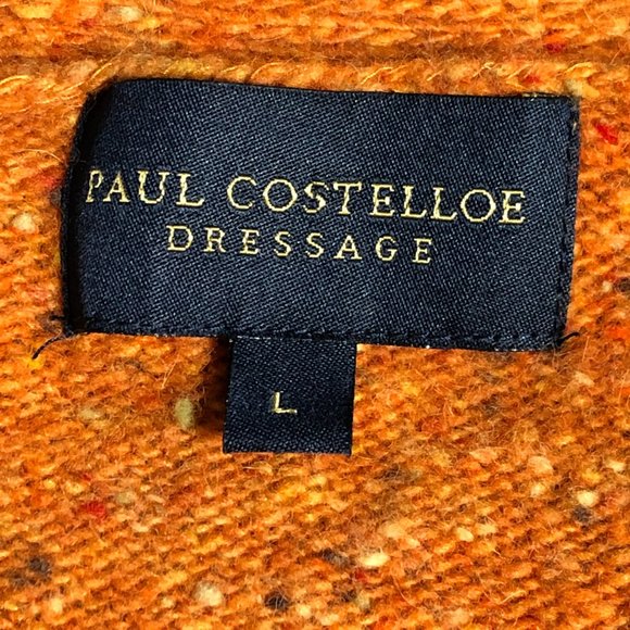 Paul Costelloe Dressage Merino/Angora Wool Speckled Cardigan-Sz L - Picture 2 of 8